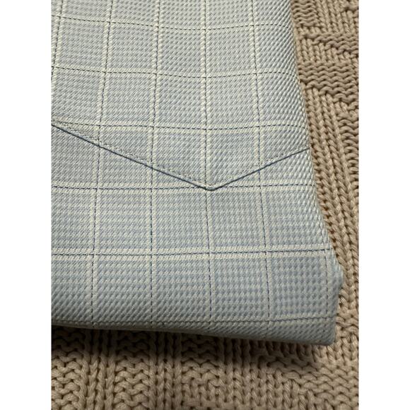 Hugo Boss blue plaid button down size 16.5 - Picture 4 of 8